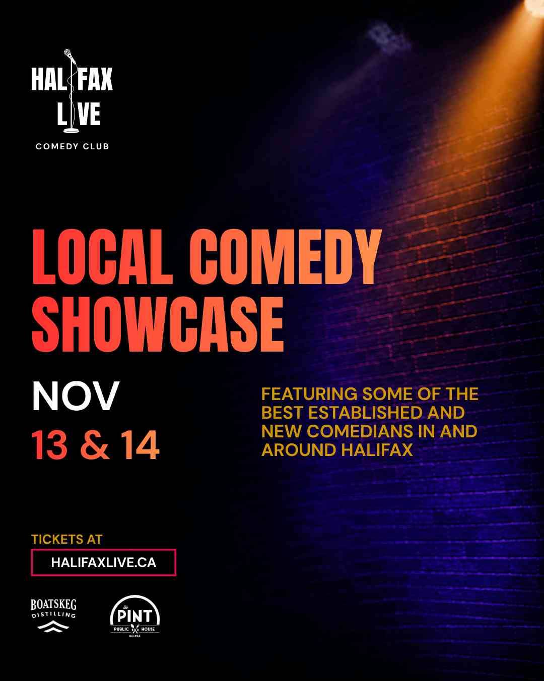 LOCAL COMEDY SHOWCASE – Nov 14