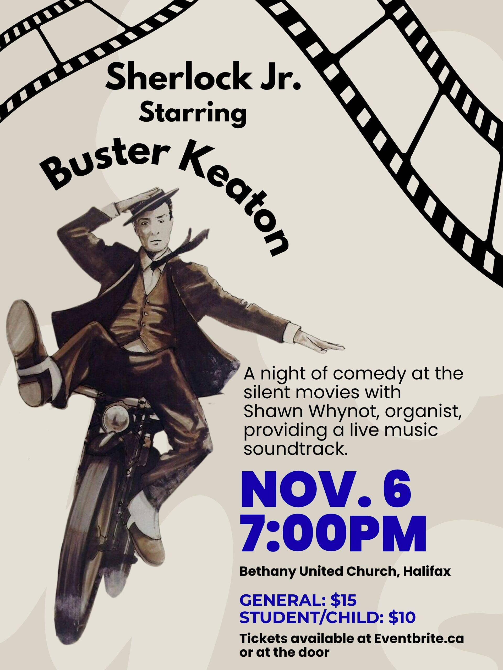 Silent Comedy Movie Event featuring ‘Sherlock Jr.’ (1924) – Nov 06