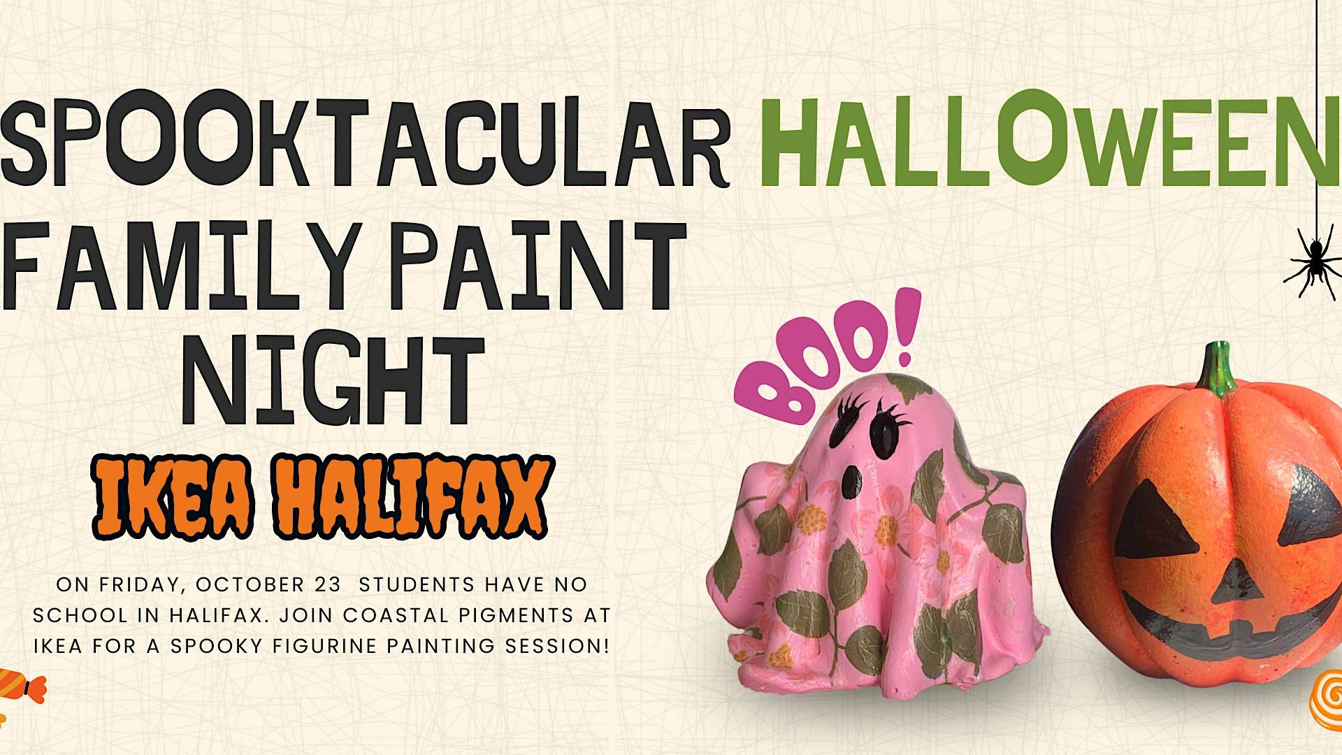 Spooktacular Halloween Family Paint Night at Ikea Halifax – Session 1 – Oct 23