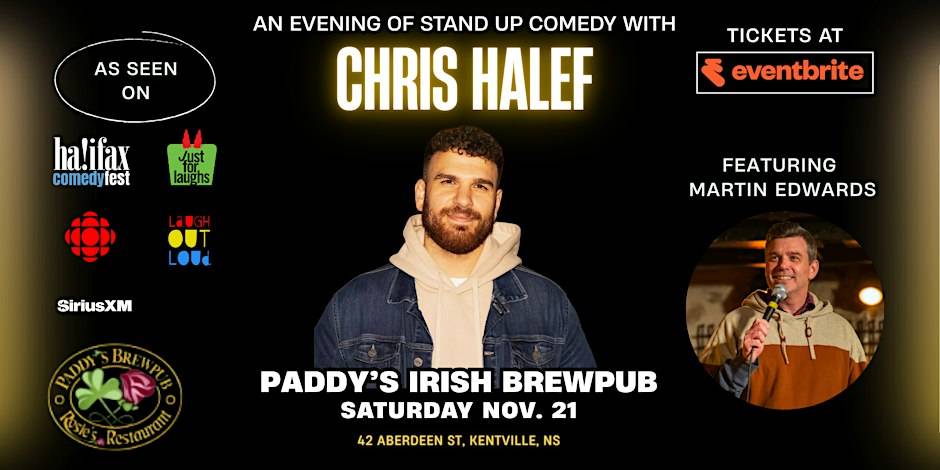CHRIS HALEF: Live Stand Up Comedy in Kentville