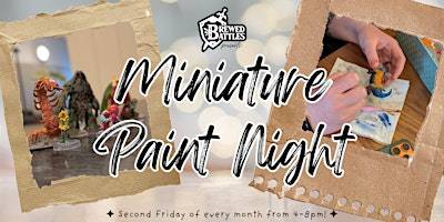 Miniature Paint Night – Nov 13