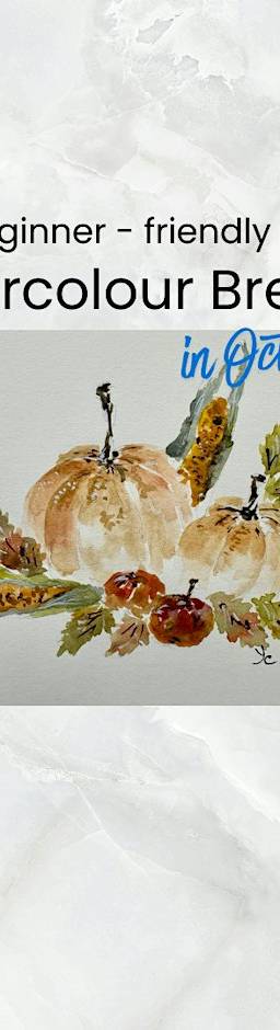 Watercolour Breakfast - guided watercolour painting class (October 10)