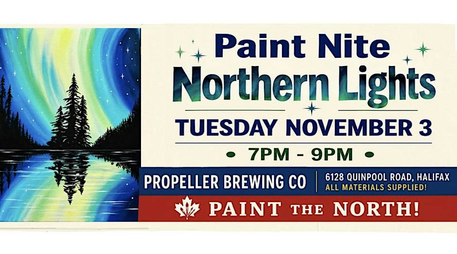 “Northern Lights” Paint Nite, Propeller Brewing Co!