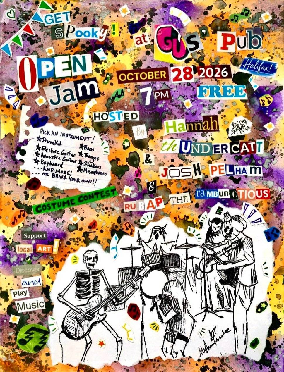 Get Spooky! Open Jam at Gus’ Pub