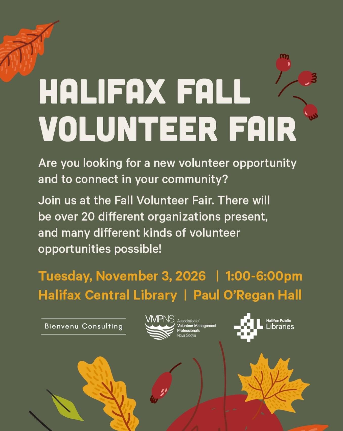 Halifax Fall Volunteer Fair