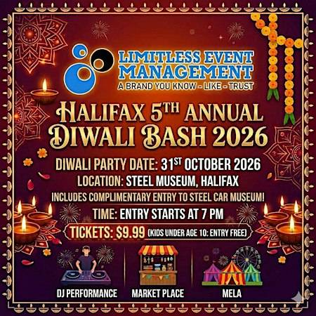Halifax Diwali bash 2026