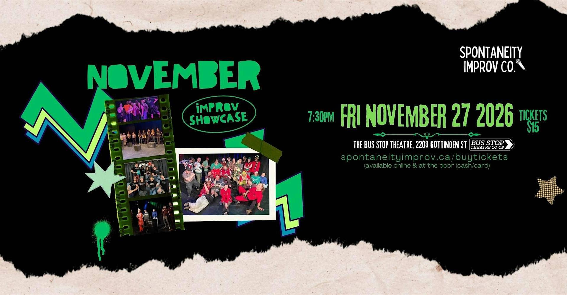 SPONTANEITY IMPROV NOVEMBER SHOWCASE
