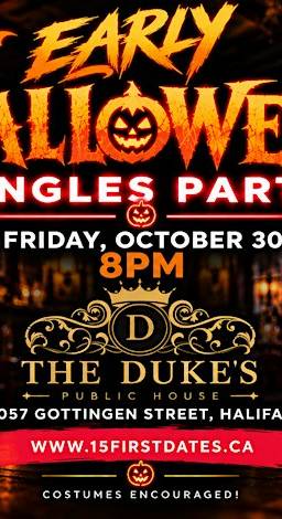 The Halifax Early Halloween Singles Party