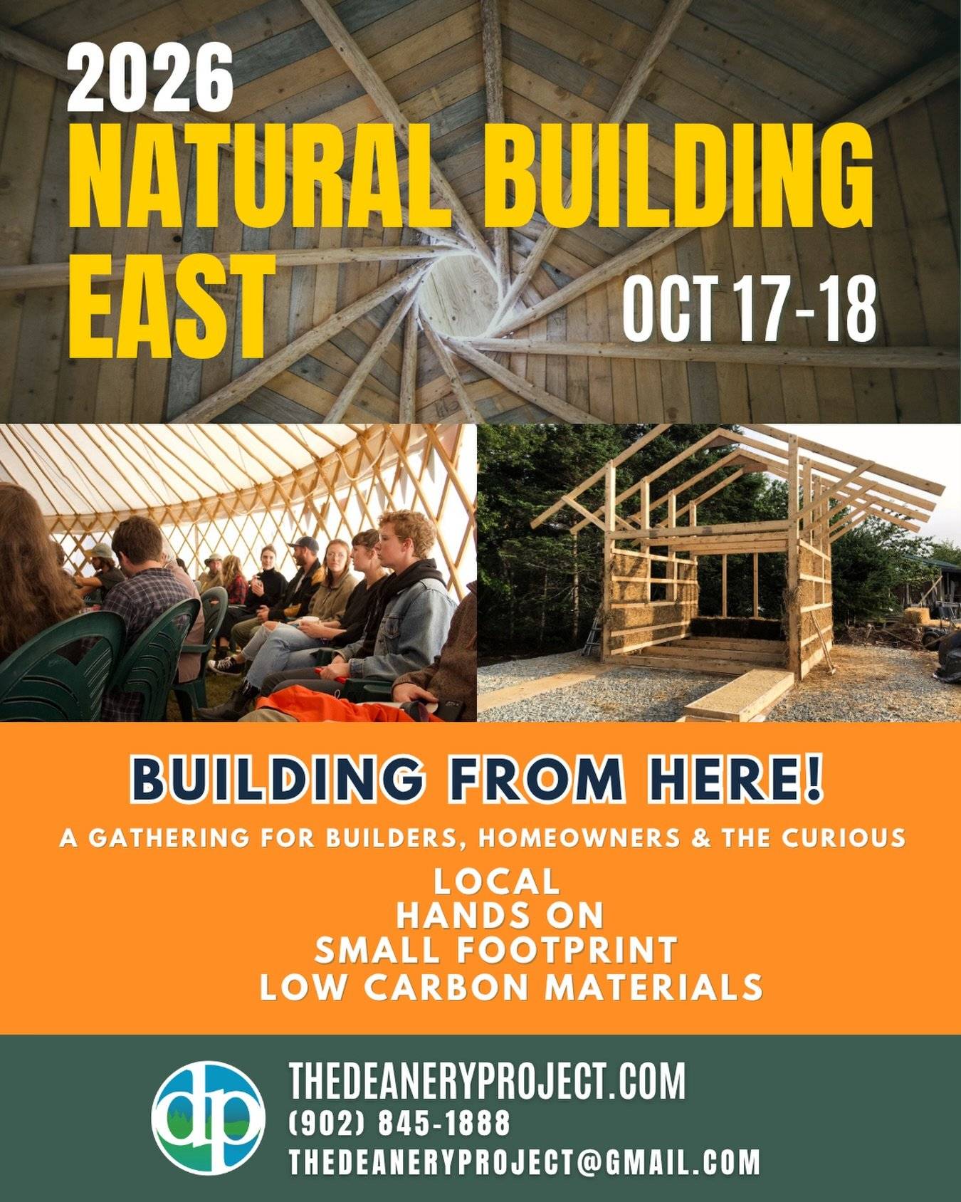 Natural Building EAST 2026: “Building From Here!”