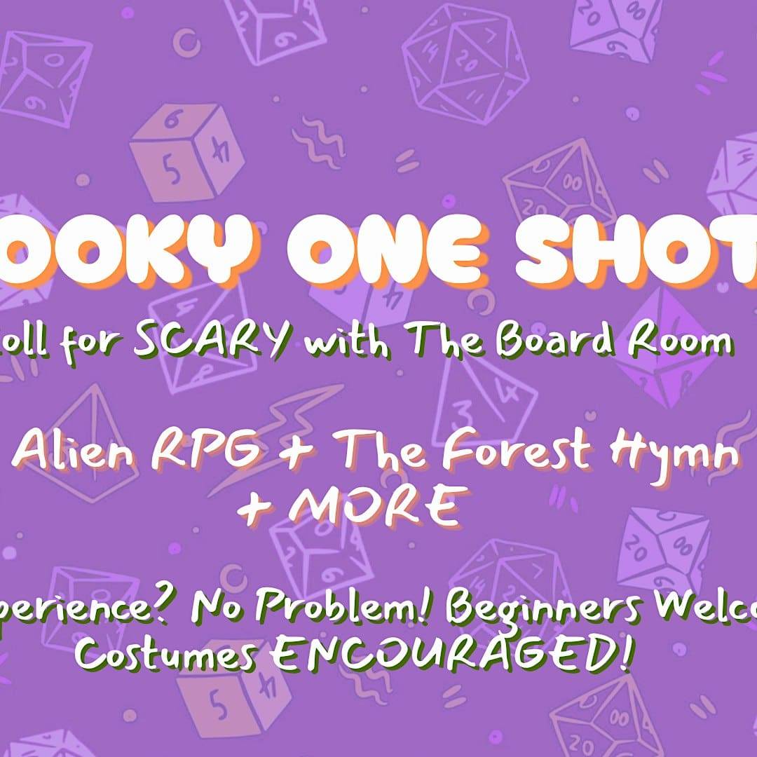 Spooky RPG One-Shots at the Board Room Game Cafe!