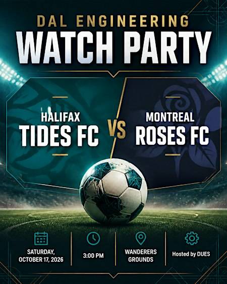Dal Eng x Halifax Tides Watch Party – Oct 17