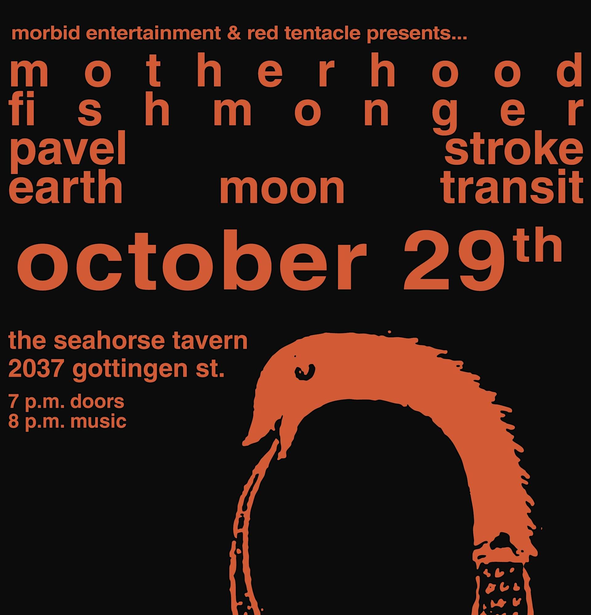 October 29th @ The Seahorse