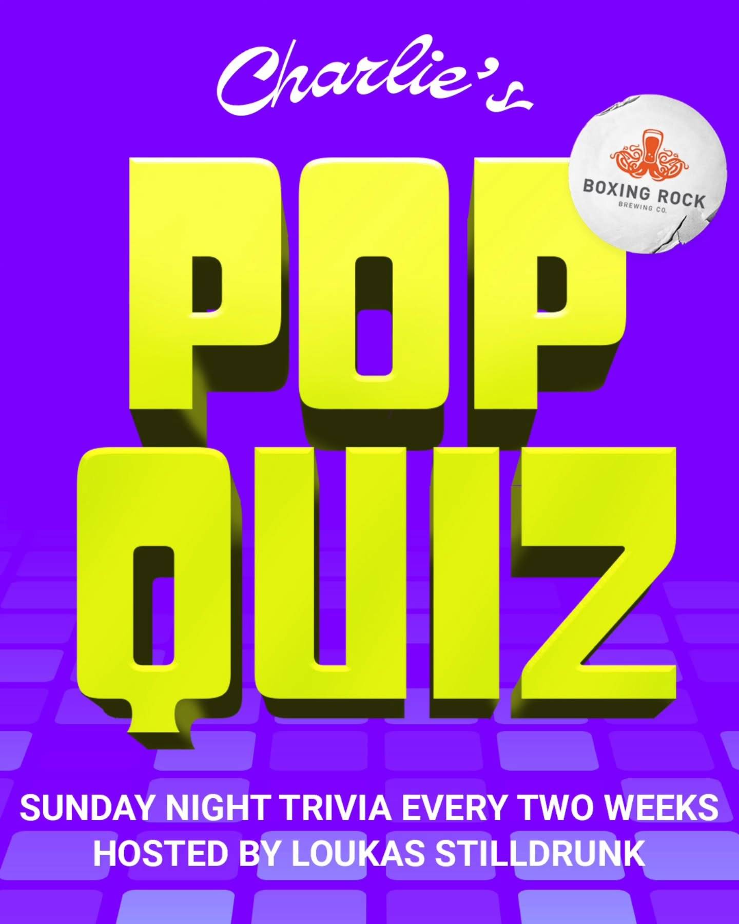 Charlie’s Pop Quiz