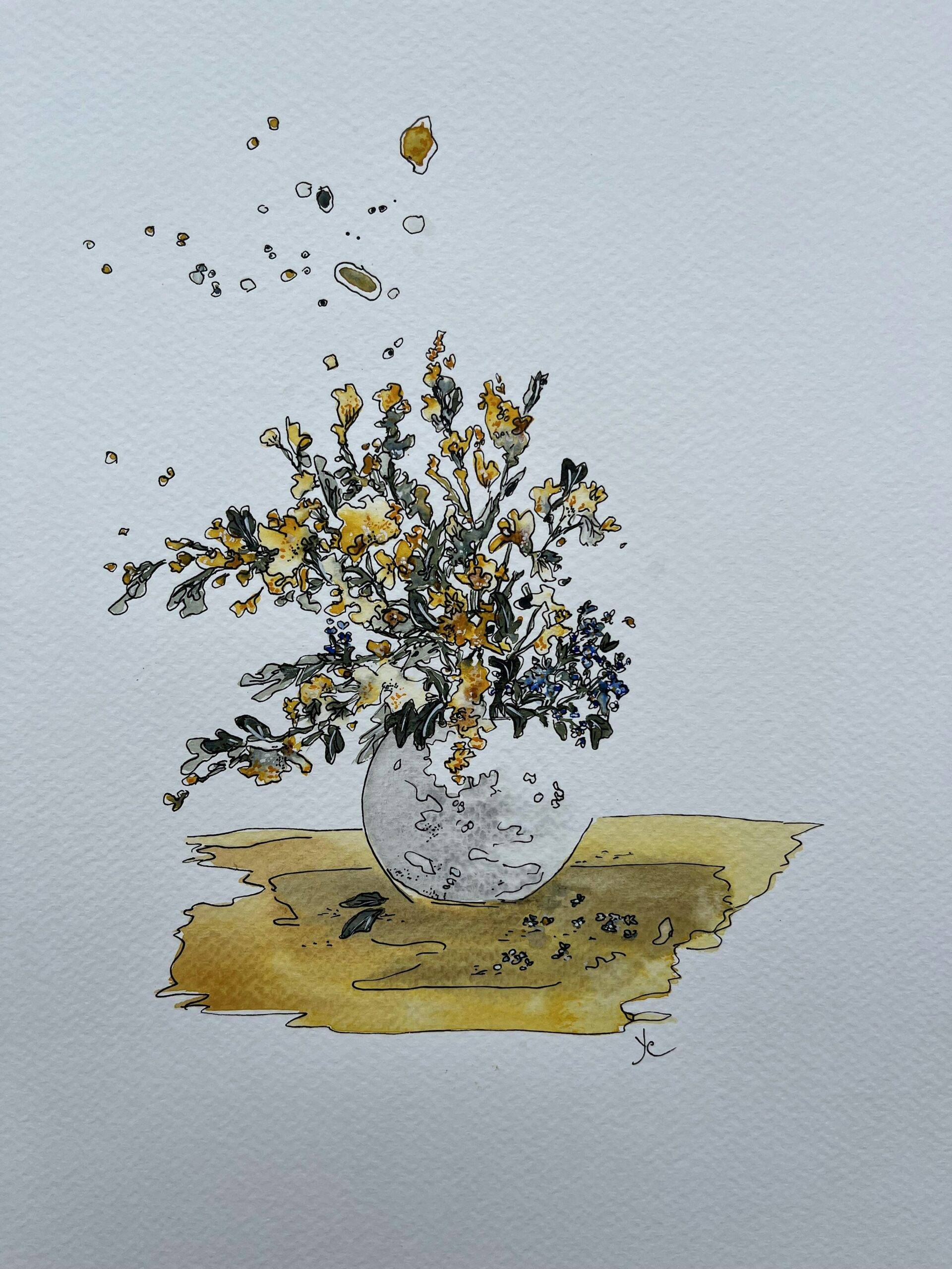 Watercolour Breakfast – guided watercolour painting class on