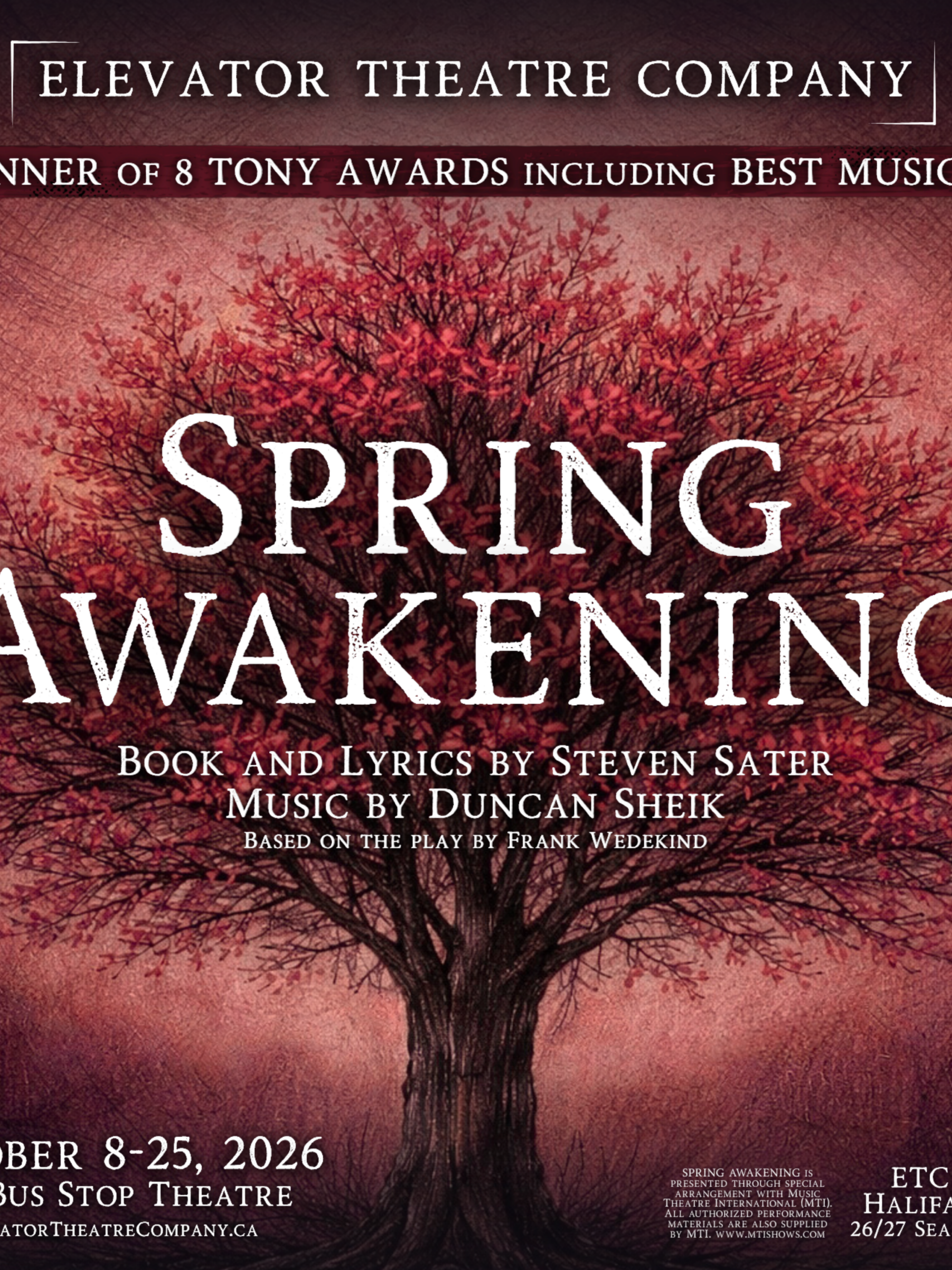 Elevator Theatre presents Spring Awakening
