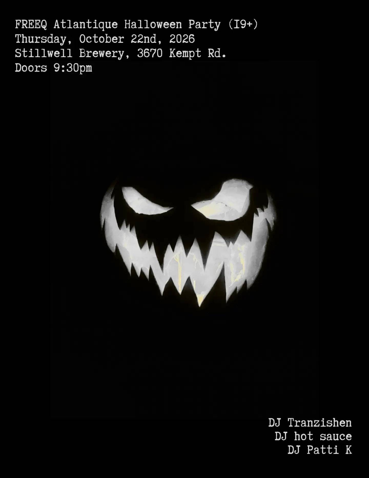 FREEQ Atlantique Halloween Party (19+)