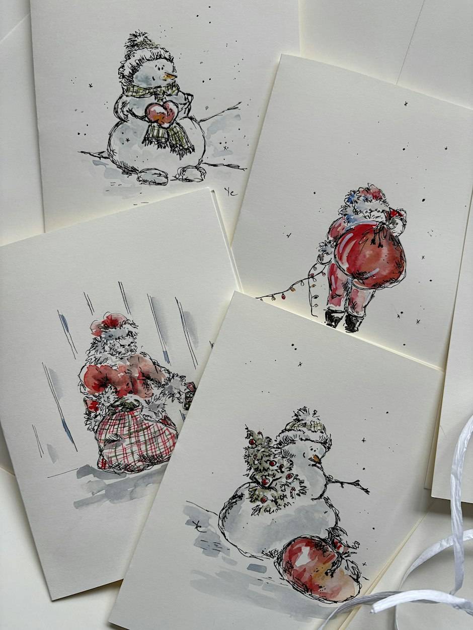 Watercolour Brunch - guided watercolour painting class on November 21